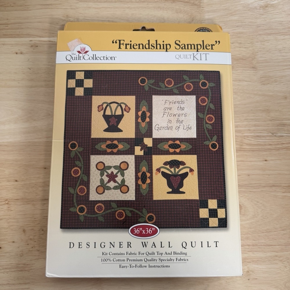 The Quilt Collection "Friendship Sampler " Quilt Kit 36x36 New Vintage Wall